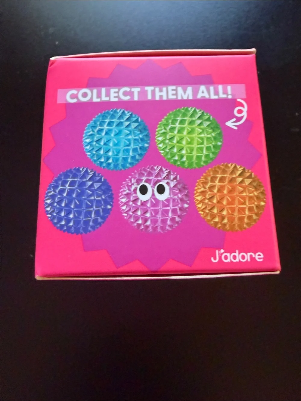New J'adore Spiky Orb Squishy Textured Sensory Squeeze Squish Toy Pink Ball 3+